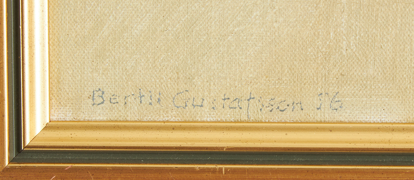 BERTIL GUNNAR GUSTAFSSON (1904-1986). Landskap, olja på duk, signerad och daterad -56.