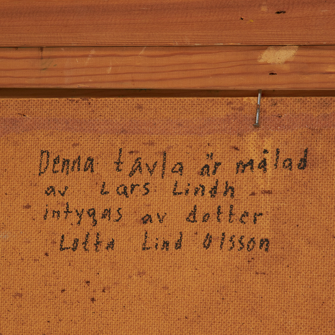 LARS LINDH (1918-2002). olja på pannå, figurkomposition, ej signerad, intygad a tergo.