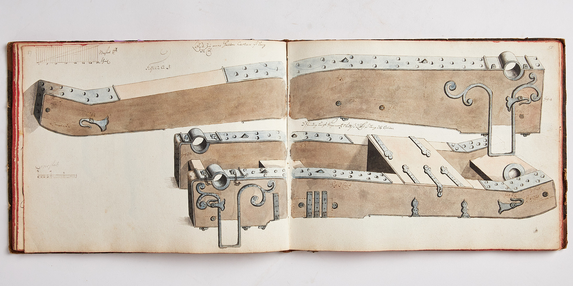 ILLUSTRERAD HANDSKRIFT MILITARIA, proveniens Adam Horn.