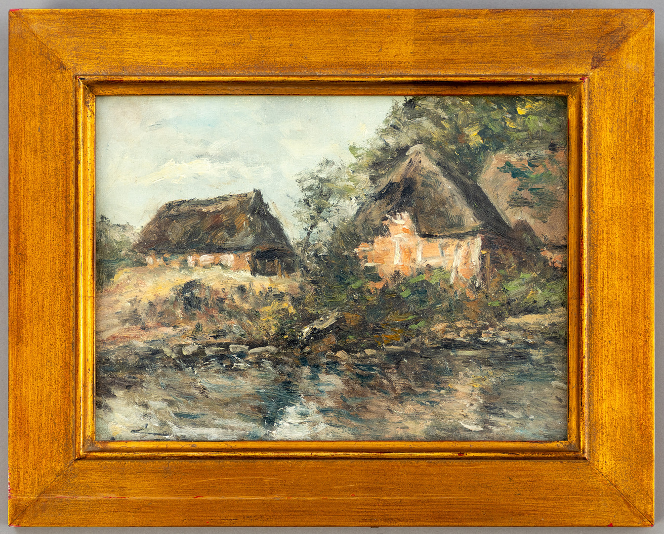 PHILIPP KARL SEITZ (1901-1982). Am Dorfteich (Altes Land).