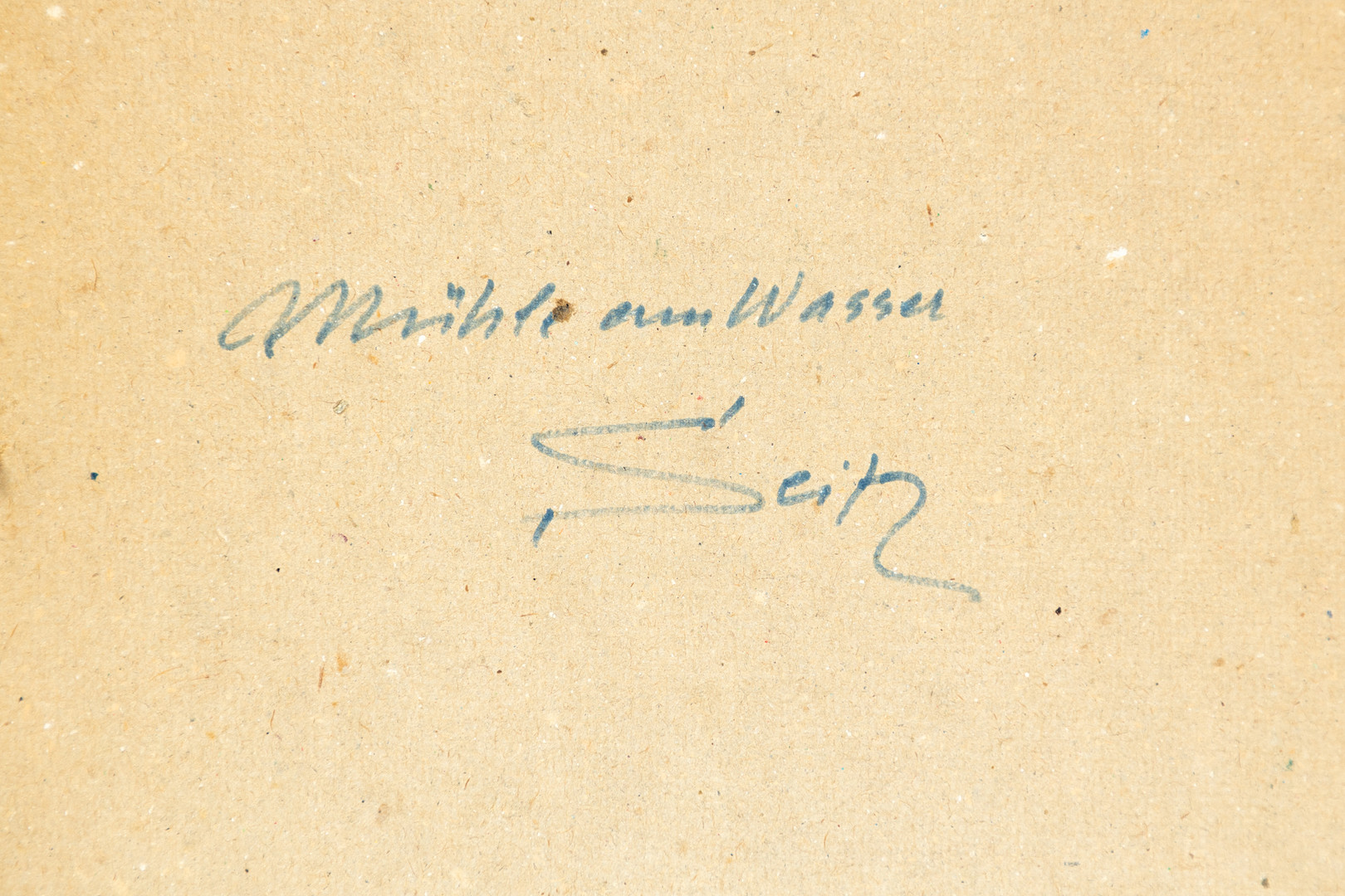 PHILIPP KARL SEITZ (1901-1982). Mühle am Wasser.