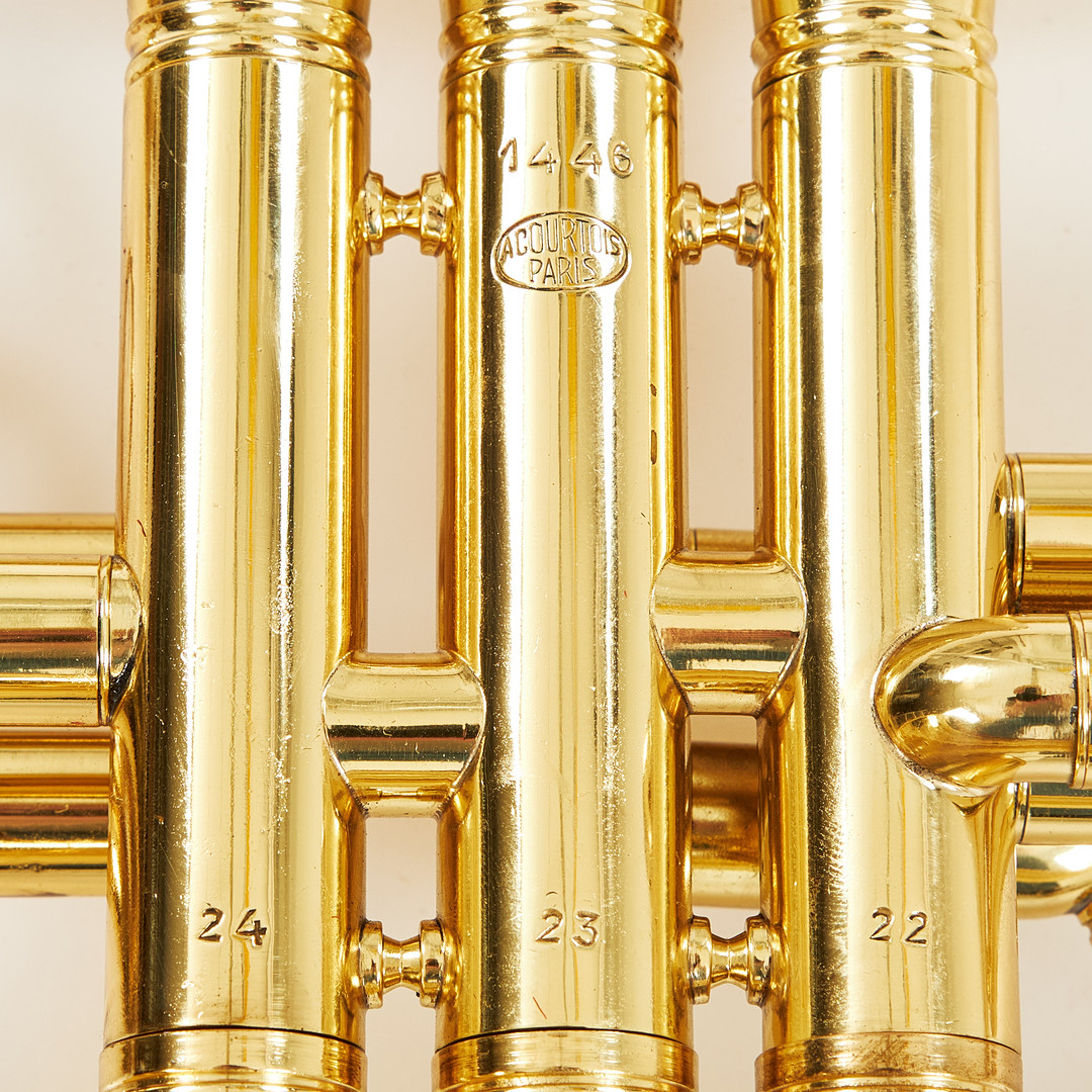 VALVE TROMBONE. Antoine Courtois, Paris, 135 G, goldlaquer