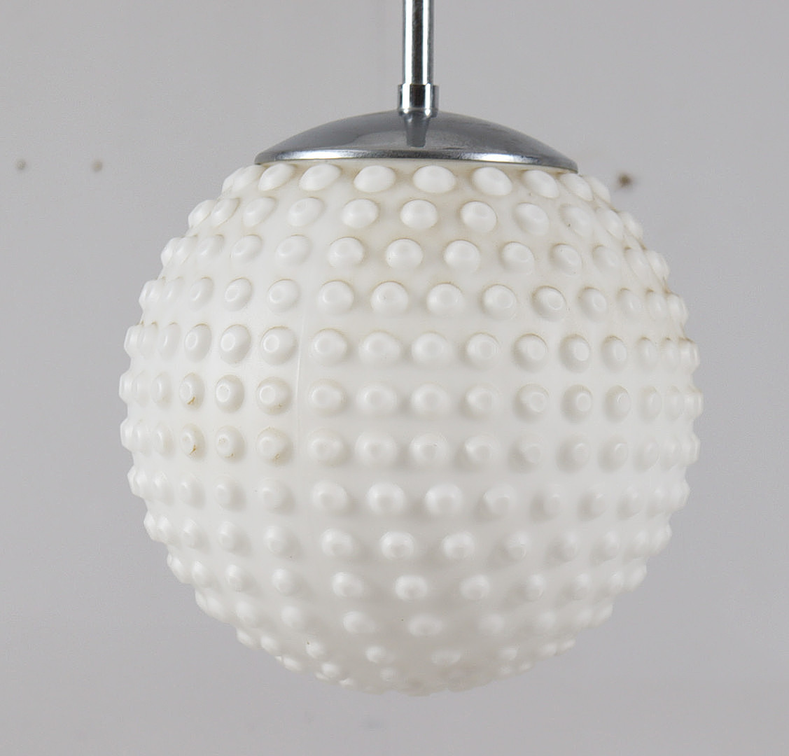 2er Set Bubble Space Age Opalglas Deckenlampen/Deckenleuchte von Rolf Krüger für Staff, Deutschland, 1970er Jahre.