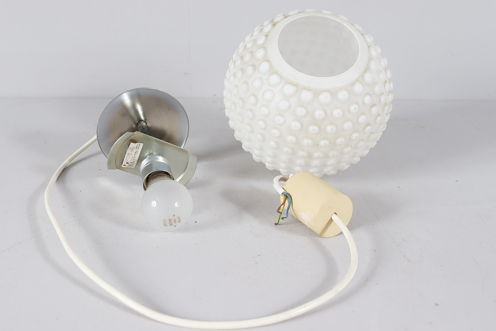 2er Set Bubble Space Age Opalglas Deckenlampen/Deckenleuchte von Rolf Krüger für Staff, Deutschland, 1970er Jahre.