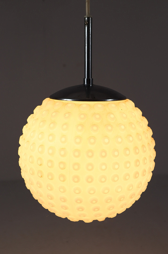 2er Set Bubble Space Age Opalglas Deckenlampen/Deckenleuchte von Rolf Krüger für Staff, Deutschland, 1970er Jahre.