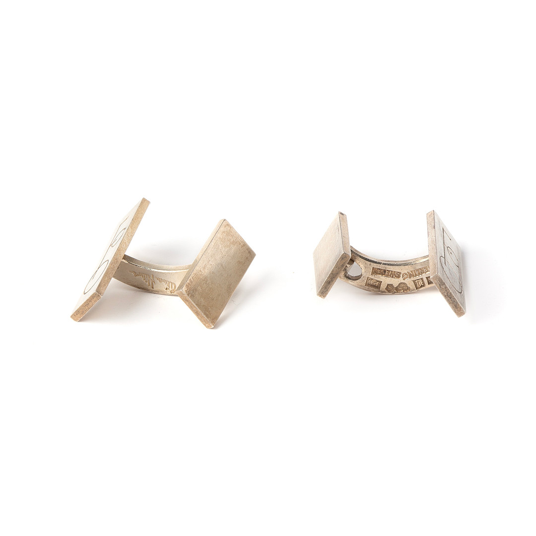 WIWEN NILSSON, manschettknappar, sterlingsilver, Lund, 1965.