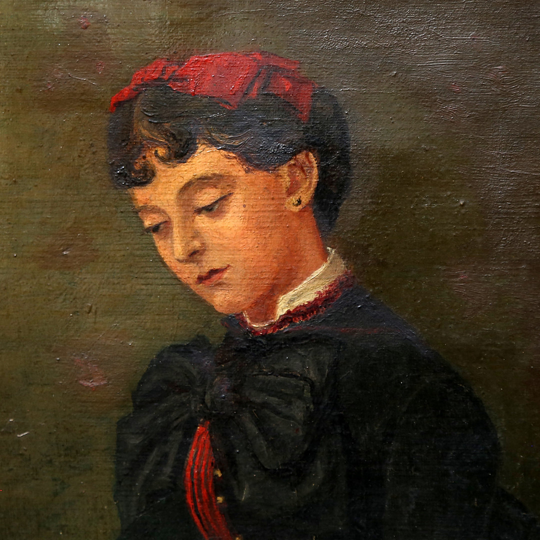 CATALAN SCHOOL, 20TH CENTURY. A girl.
