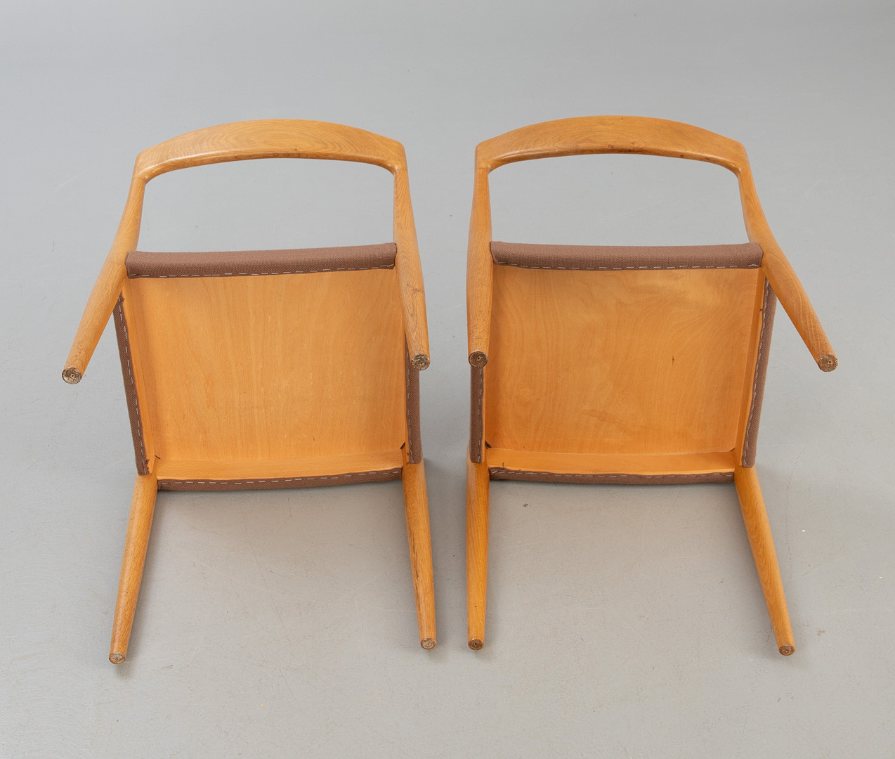 2 Esszimmerstühle / Stühle, Eiche, wohl Dänemark, 2. Hälfte 20. Jh.