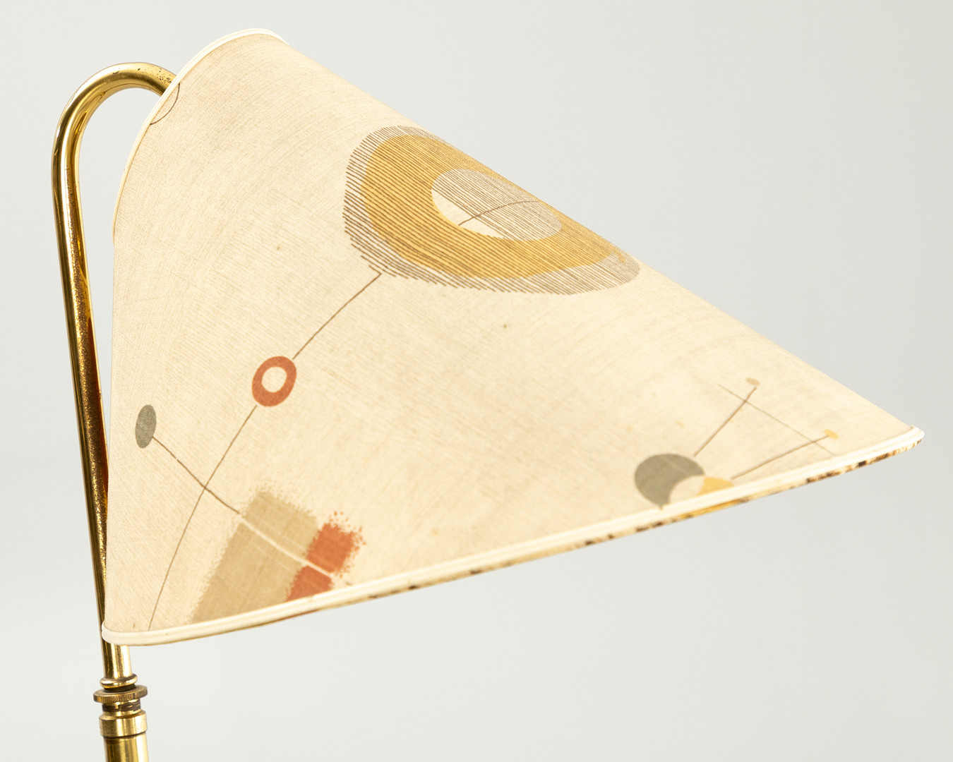 Messing Stehlampe, 1950er Jahre.