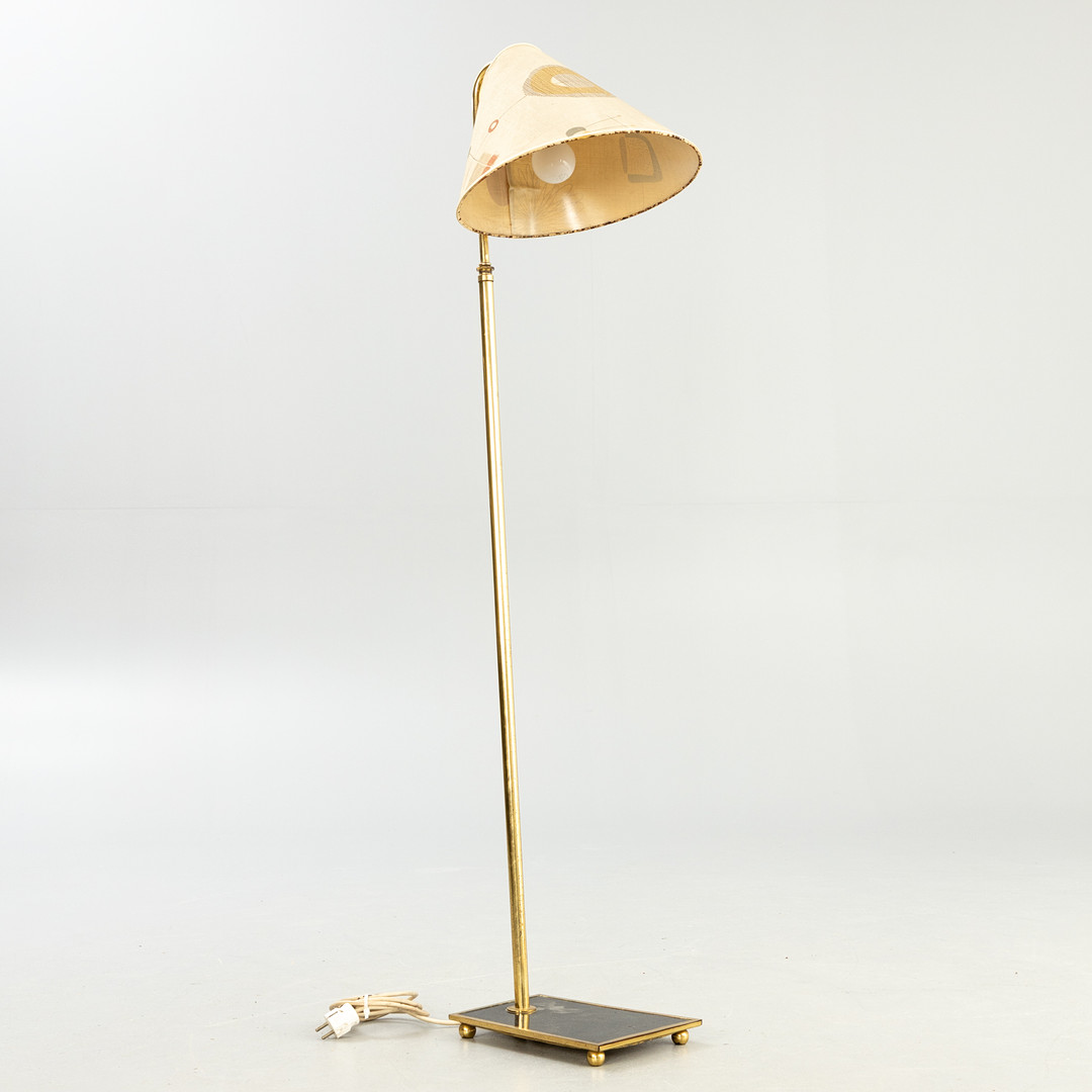 Messing Stehlampe, 1950er Jahre.