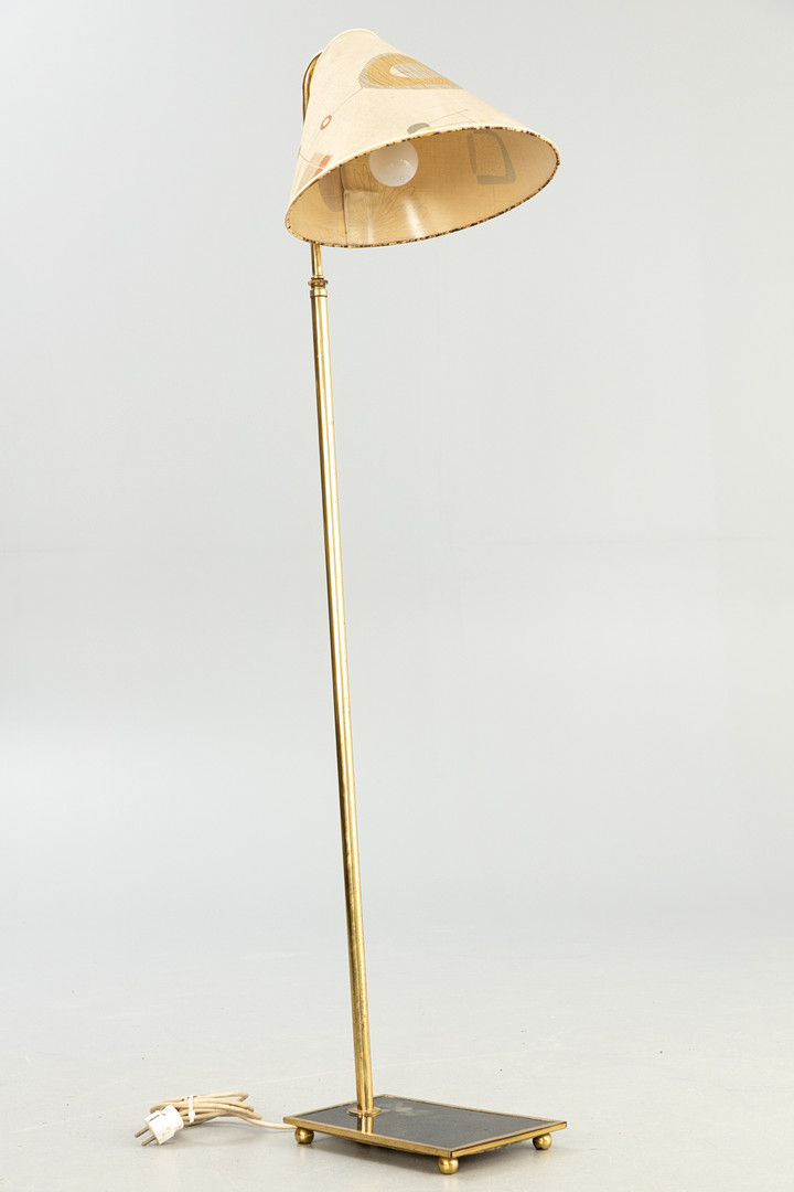 Messing Stehlampe, 1950er Jahre.