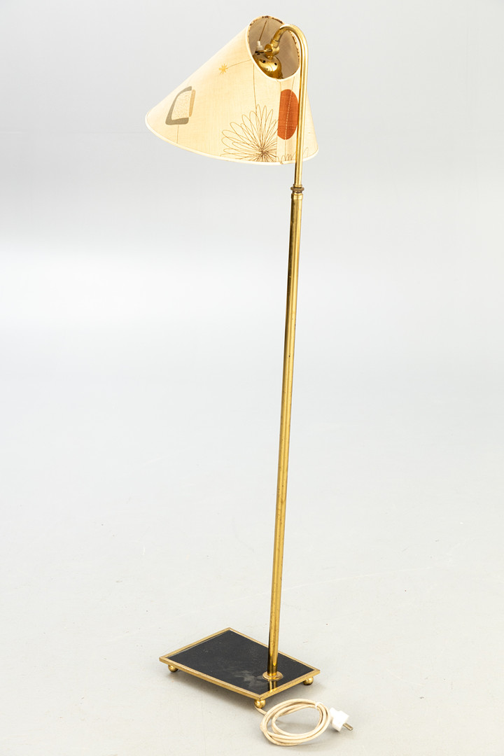 Messing Stehlampe, 1950er Jahre.