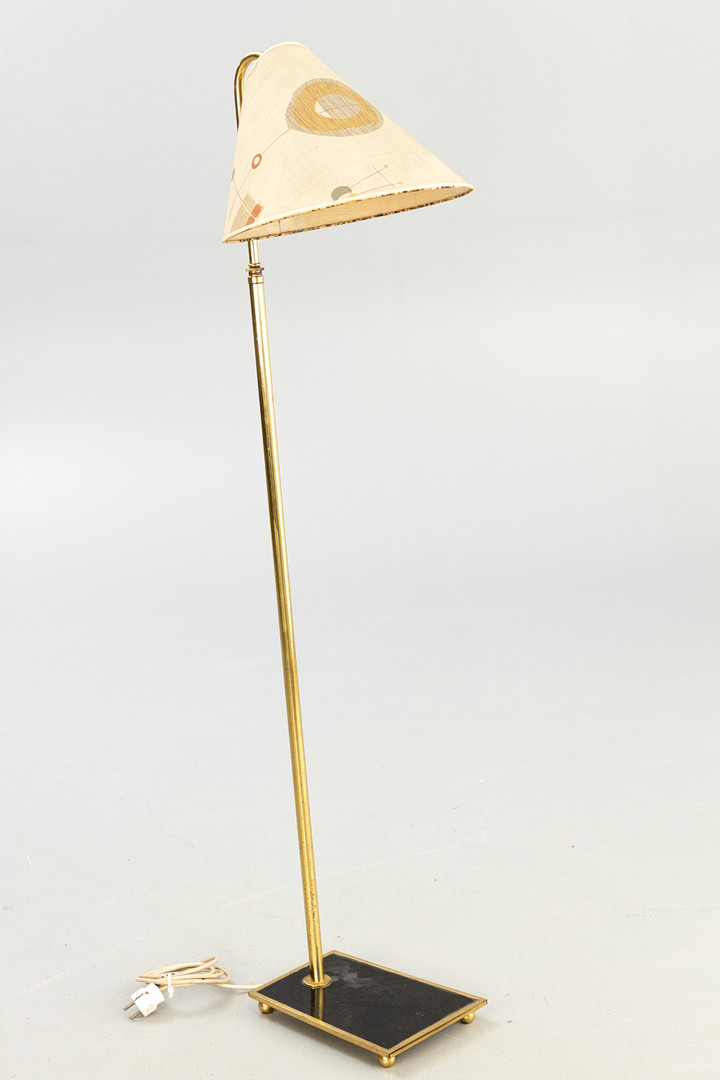Messing Stehlampe, 1950er Jahre.