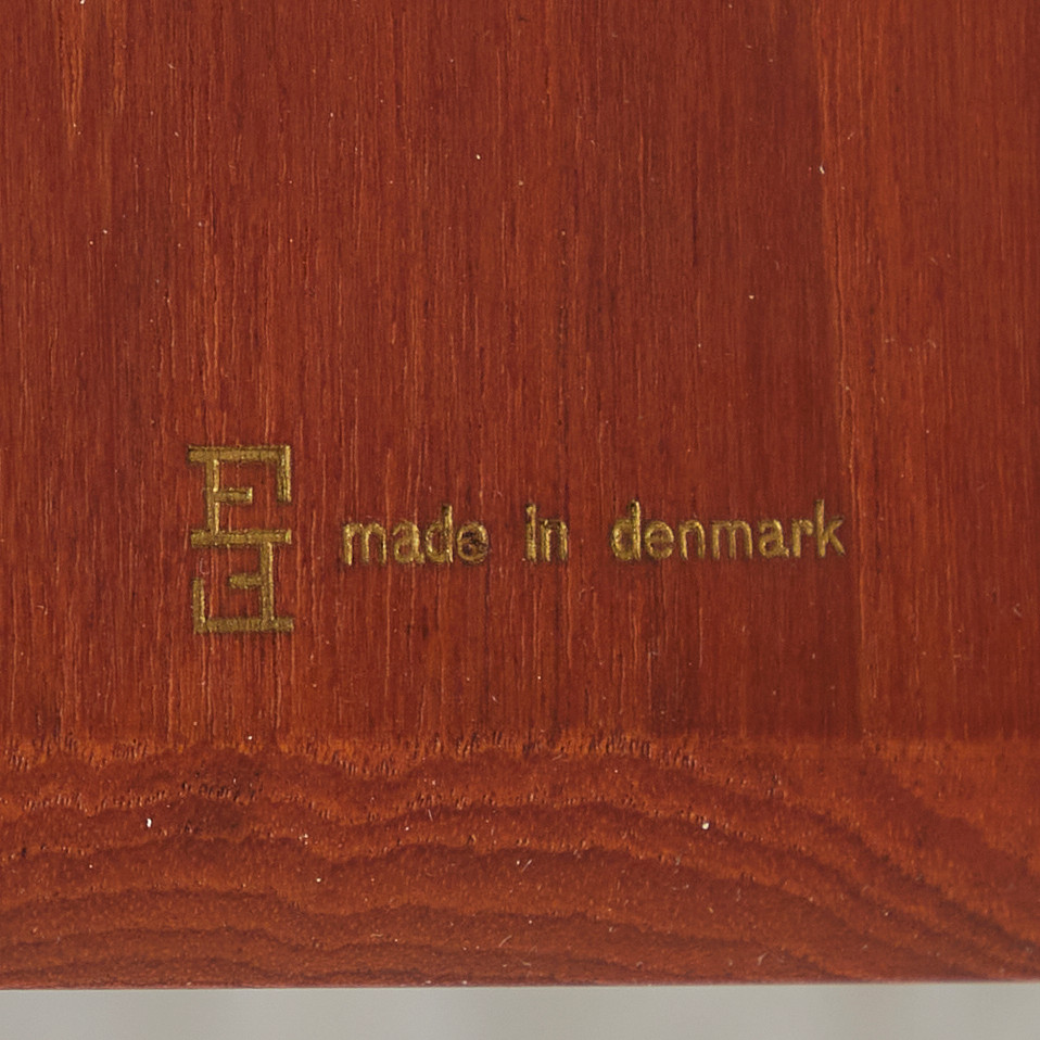 PETER HVIDT UND ORLA MOLGAARD-NIELSEN. France & Son, Couchtisch, Modell 'FD 516', Teak, Rattan, Messing, Dänemark, 1956.