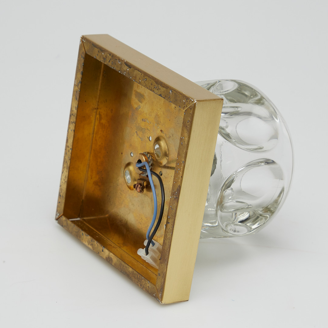 Peill und Putzler, Deckenleuchte / Wandleuchte, Glas, Modell 'Lichtkugel', Deutschland.