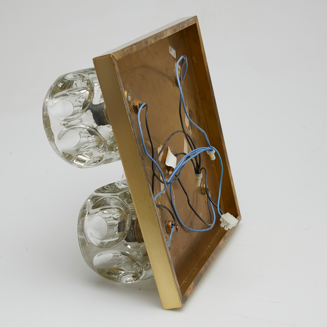 Peill und Putzler, große Deckenleuchte / Wandleuchte, Glas, Modell 'Lichtkugel', Deutschland.