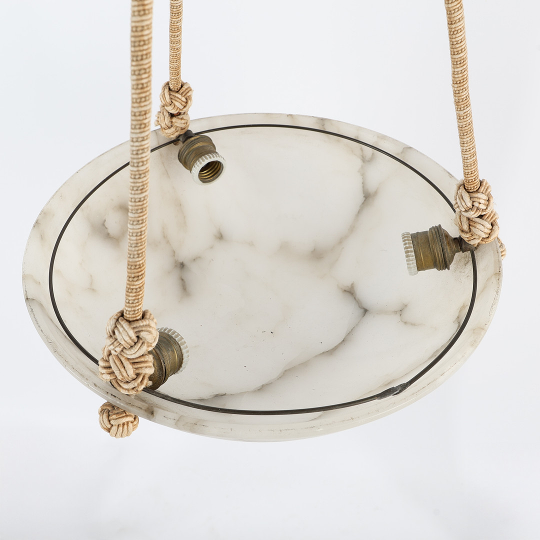 TAKLAMPA / TAKAMPEL, 1920-/30-tal, alabaster.