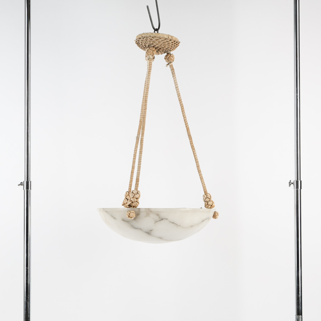 TAKLAMPA / TAKAMPEL, 1920-/30-tal, alabaster.