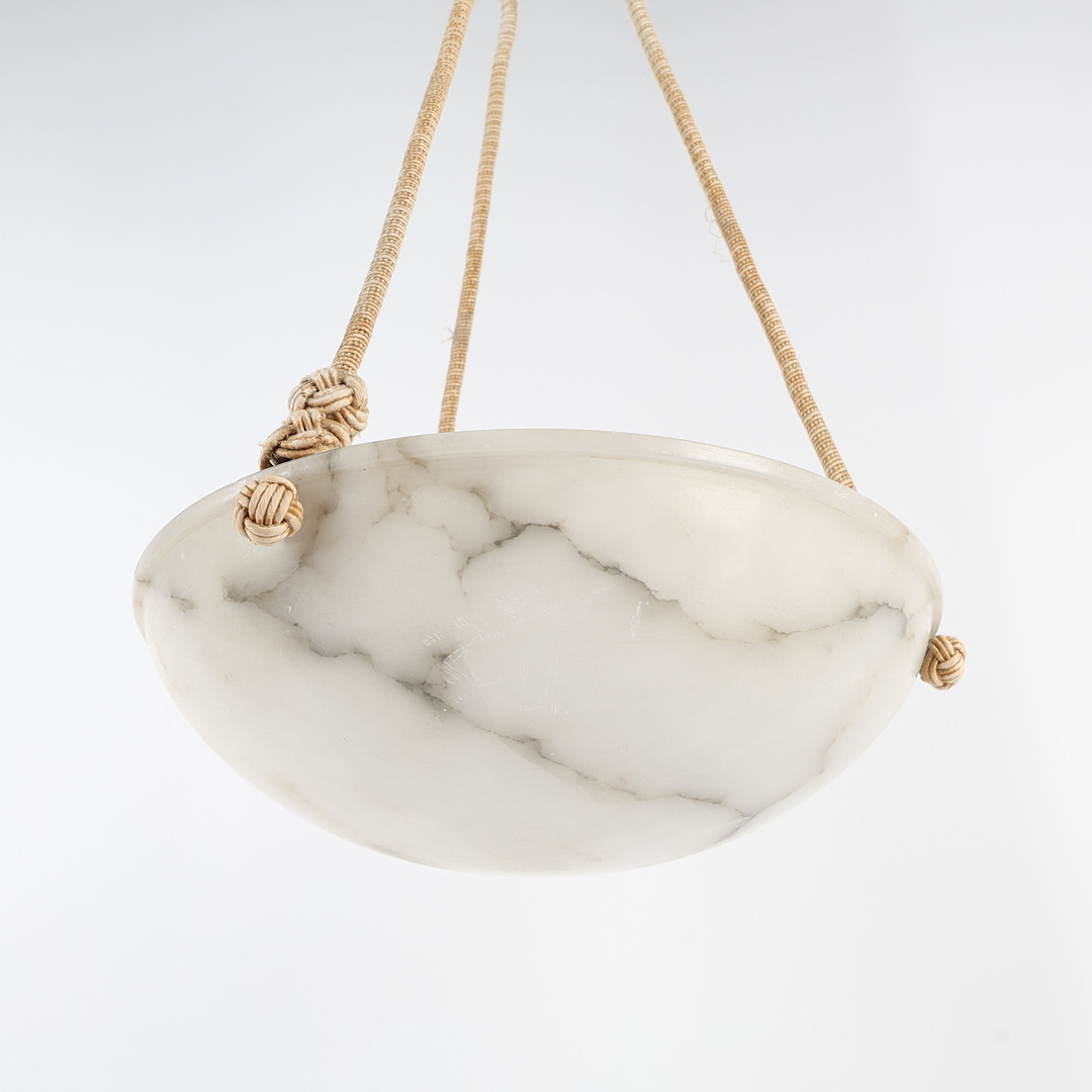 TAKLAMPA / TAKAMPEL, 1920-/30-tal, alabaster.