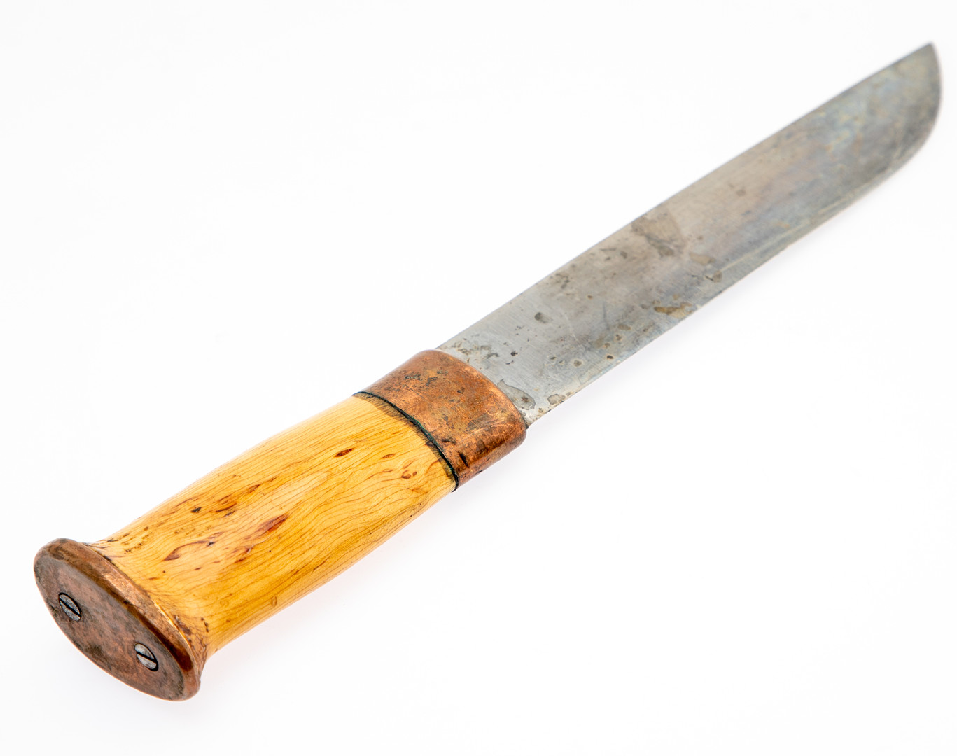 Samen-Messer mit Birkenholzgriff, Finnland, 1930er/40er Jahre.