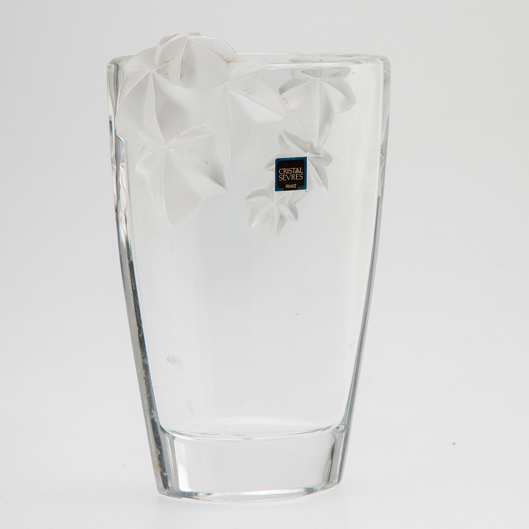 Cristal Sèvres, Vase, Frankreich, 20. Jh.