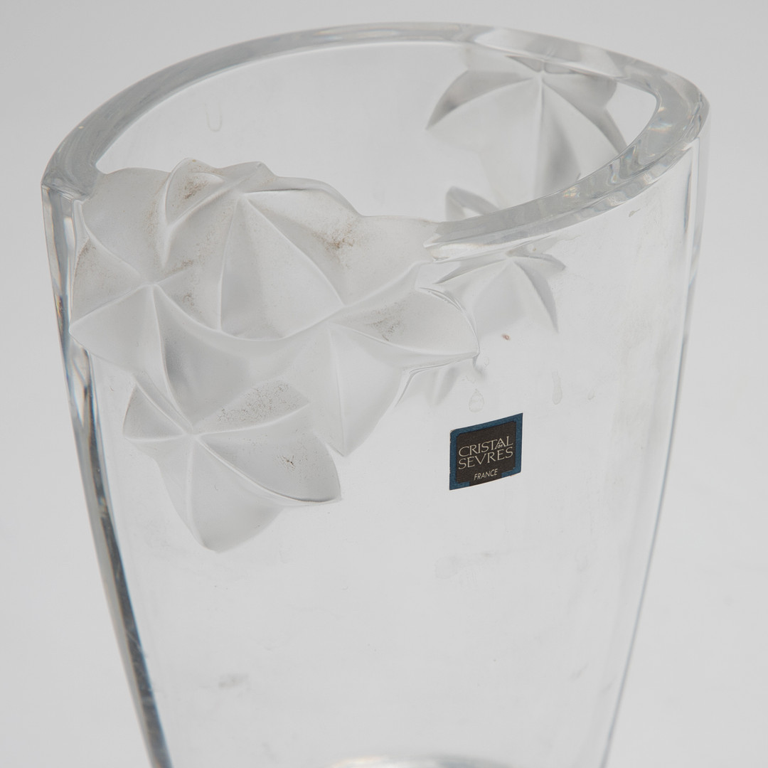 Cristal Sèvres, Vase, Frankreich, 20. Jh.
