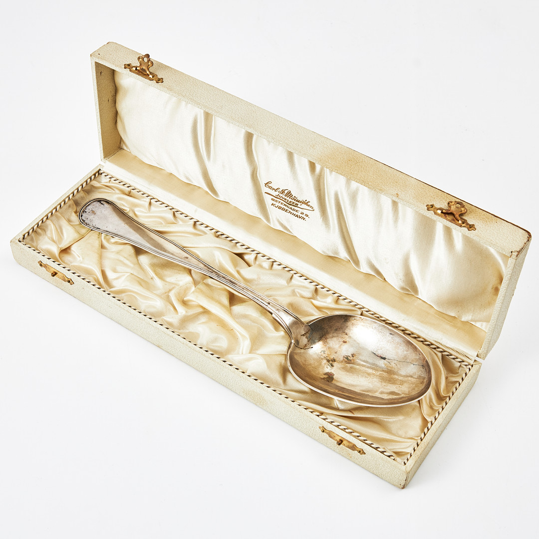 RAGUSKED, silver, modell Gammal Dansk, mästarstämplad JCL, Köpenhamn 1858.