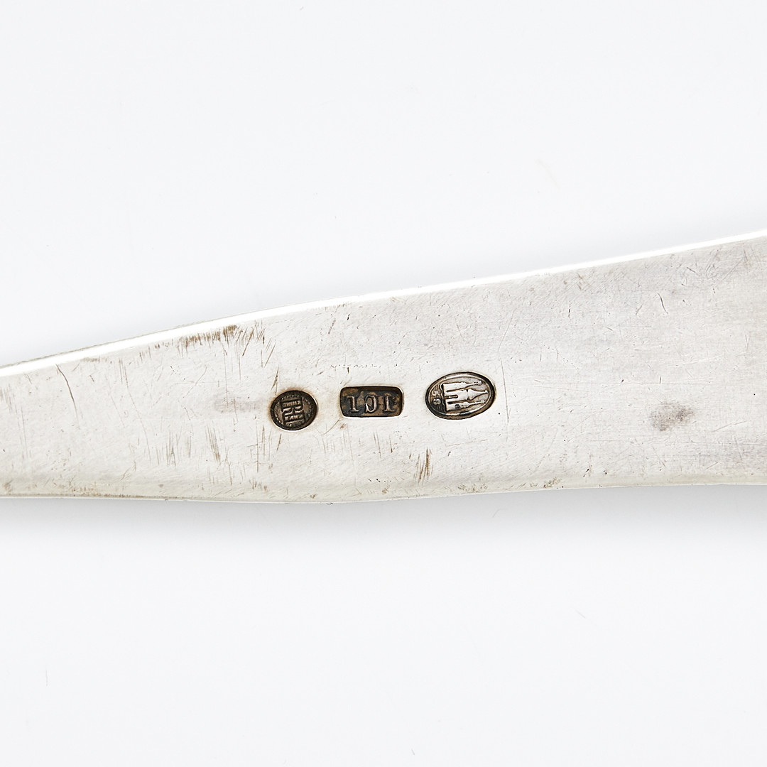 RAGUSKED, silver, modell Gammal Dansk, mästarstämplad JCL, Köpenhamn 1858.
