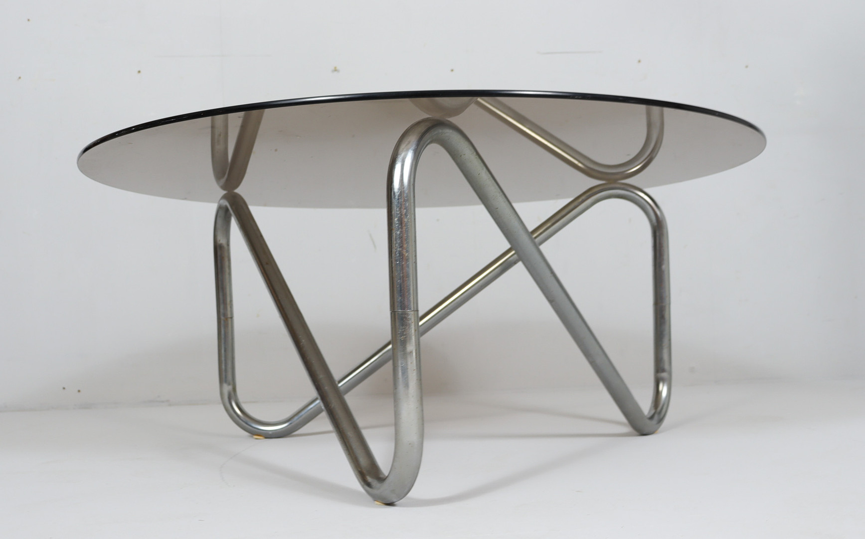 Französischer Stahlrohr Coffee Table, der 1970er Jahre.