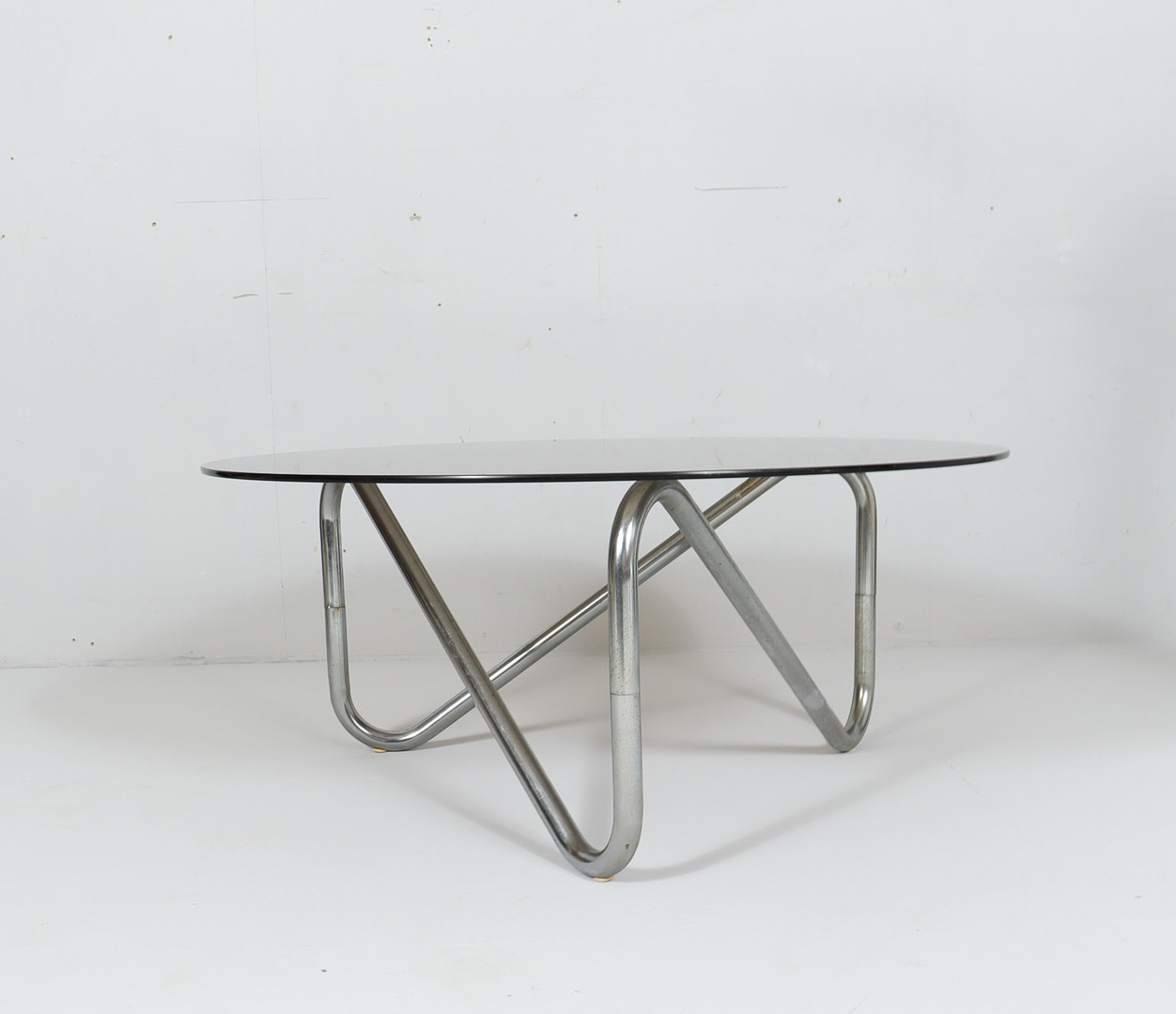 Französischer Stahlrohr Coffee Table, der 1970er Jahre.