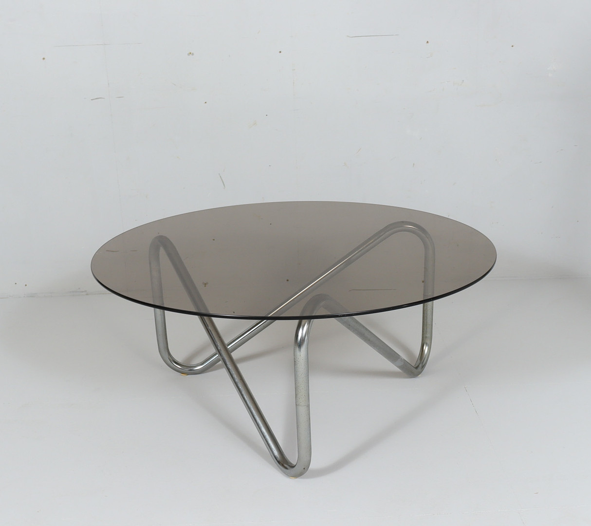 Französischer Stahlrohr Coffee Table, der 1970er Jahre.