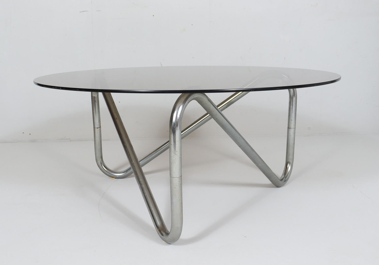 Französischer Stahlrohr Coffee Table, der 1970er Jahre.