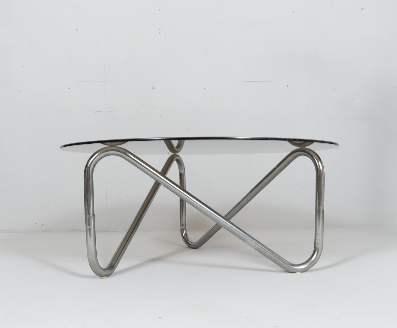 Französischer Stahlrohr Coffee Table, der 1970er Jahre.