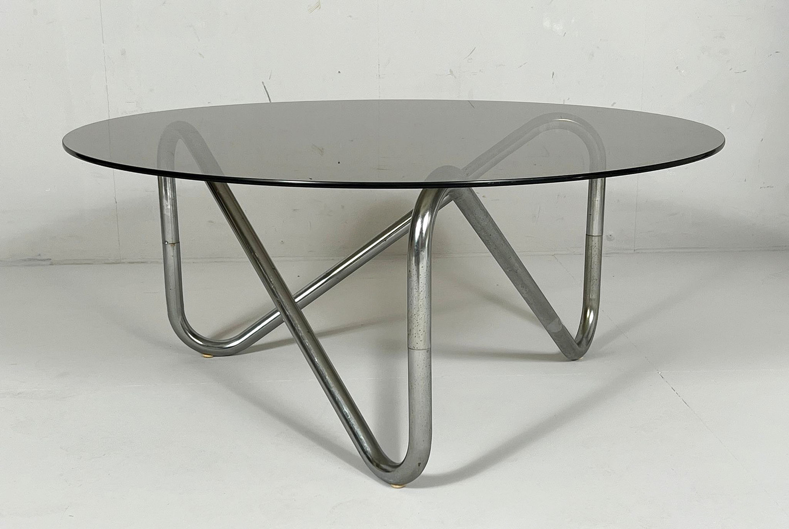 Französischer Stahlrohr Coffee Table, der 1970er Jahre.