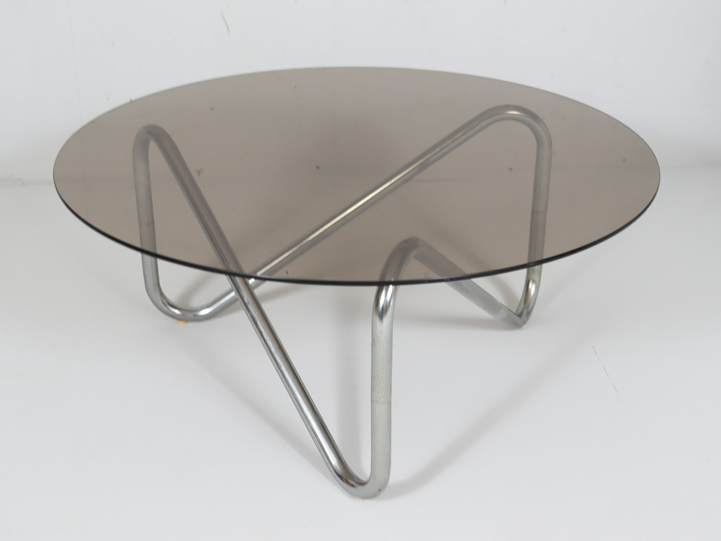 Französischer Stahlrohr Coffee Table, der 1970er Jahre.