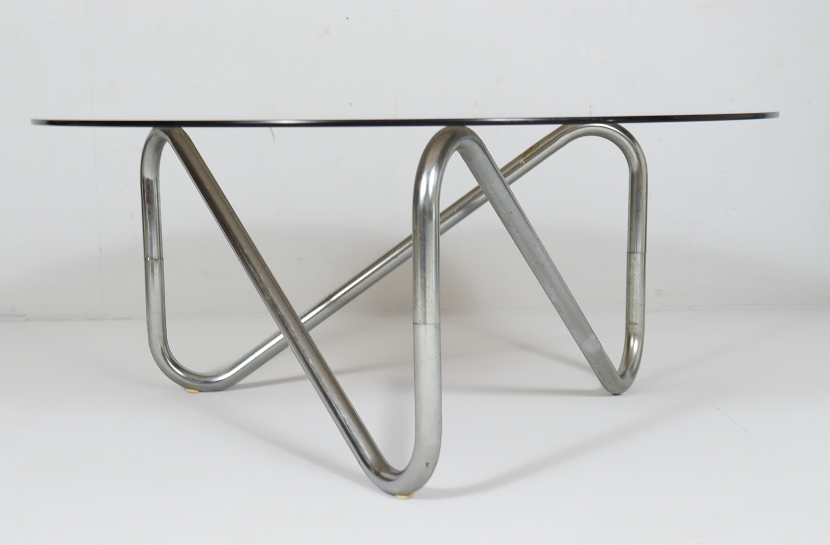 Französischer Stahlrohr Coffee Table, der 1970er Jahre.
