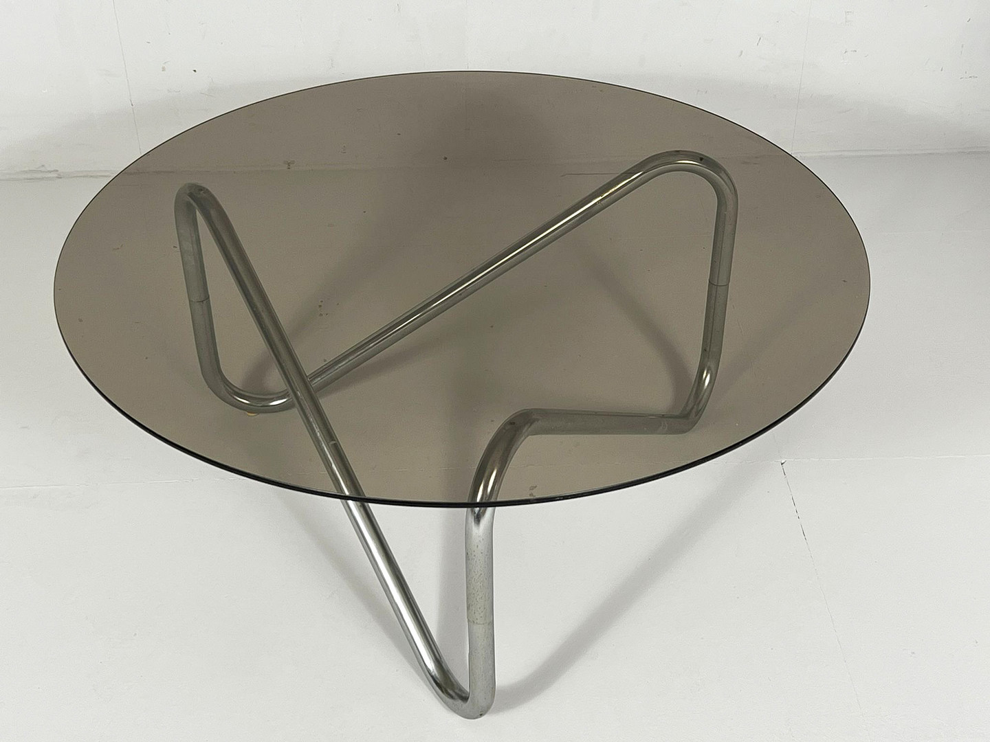 Französischer Stahlrohr Coffee Table, der 1970er Jahre.