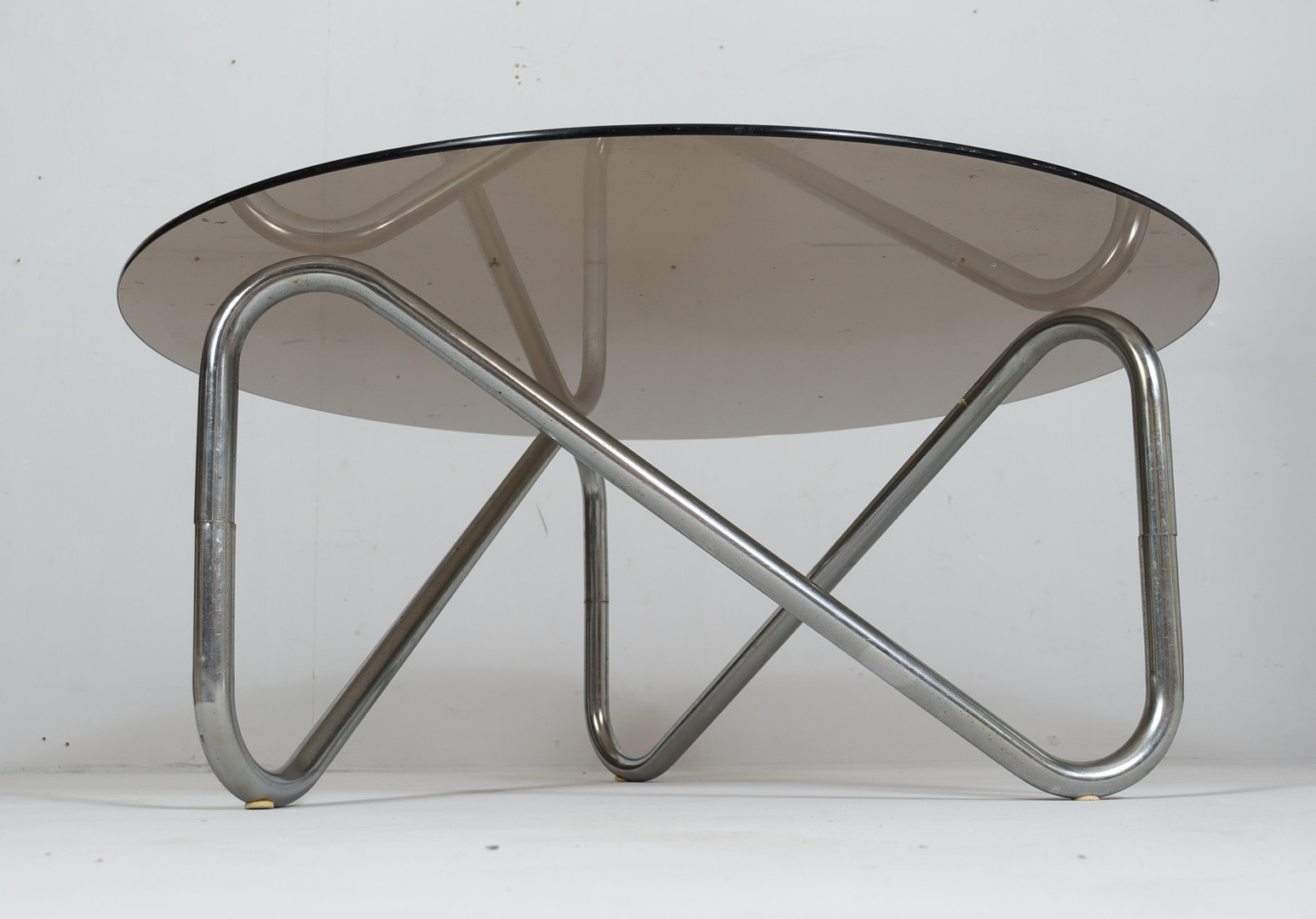 Französischer Stahlrohr Coffee Table, der 1970er Jahre.