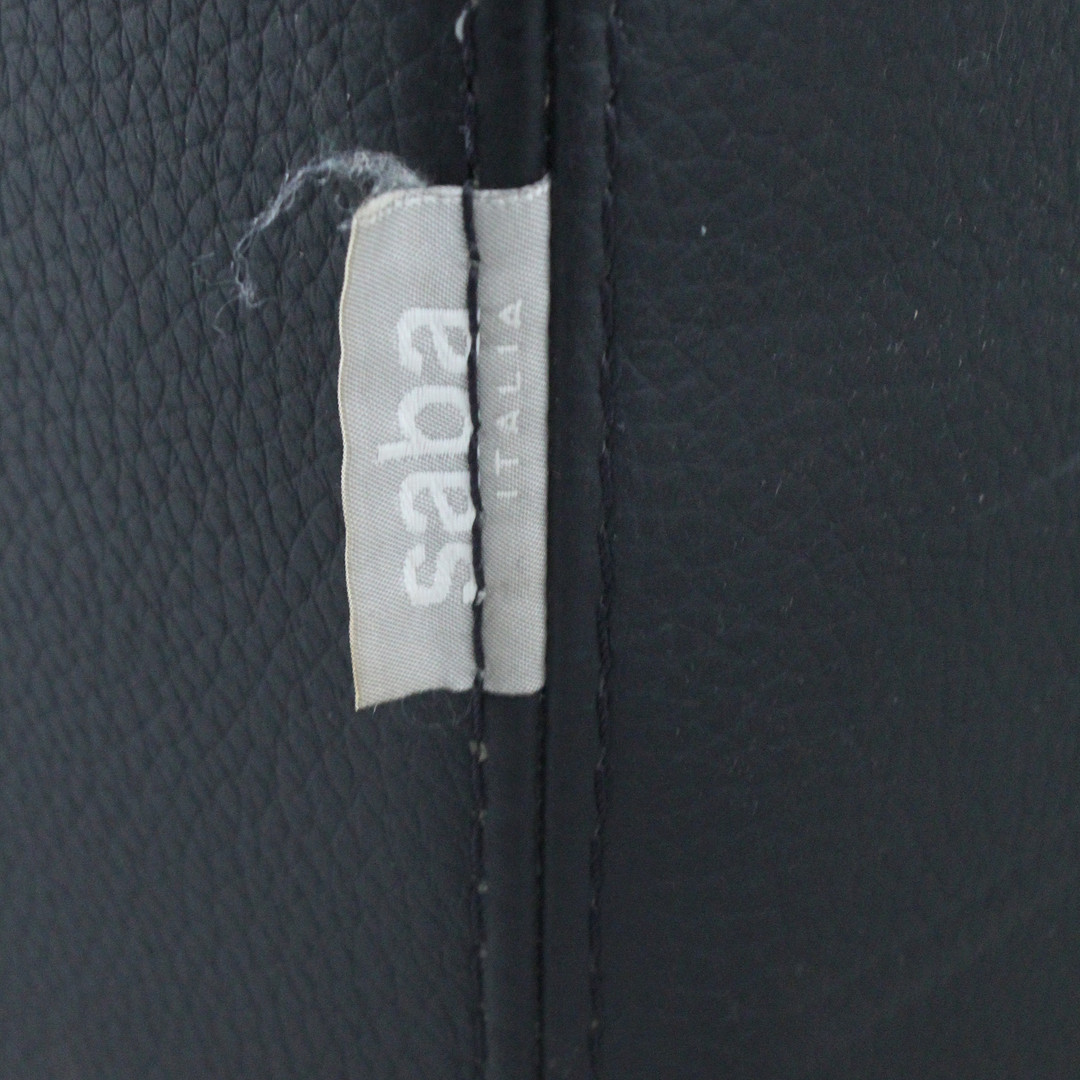 SABA ITALIA. Saba Italia. Sofa / Zweisitzer, Leder, Italien.