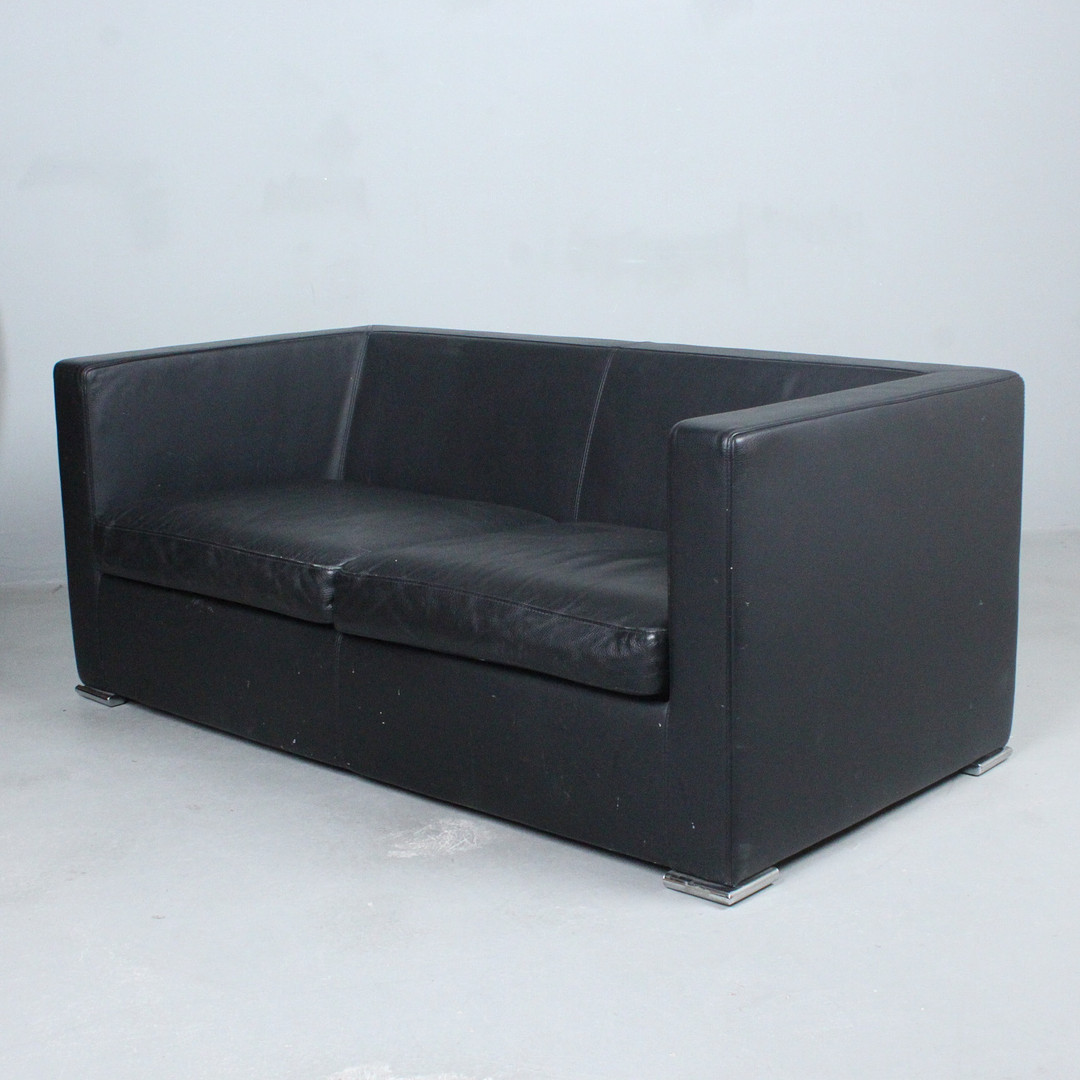 SABA ITALIA. Saba Italia. Sofa / Zweisitzer, Leder, Italien.