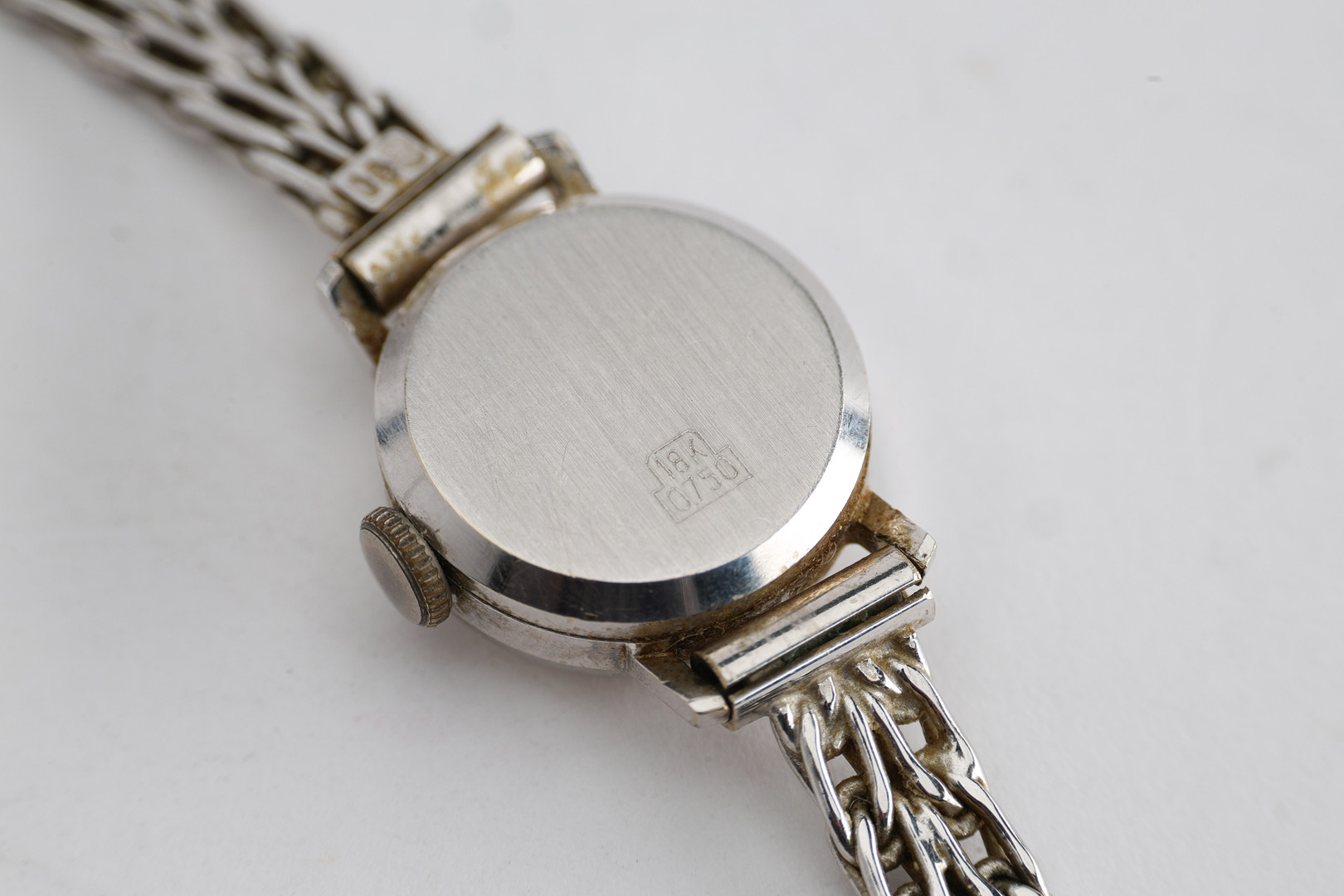 ARMBANDSUR, 18K vitguld, manuellt uppdrag, 1950-tal.