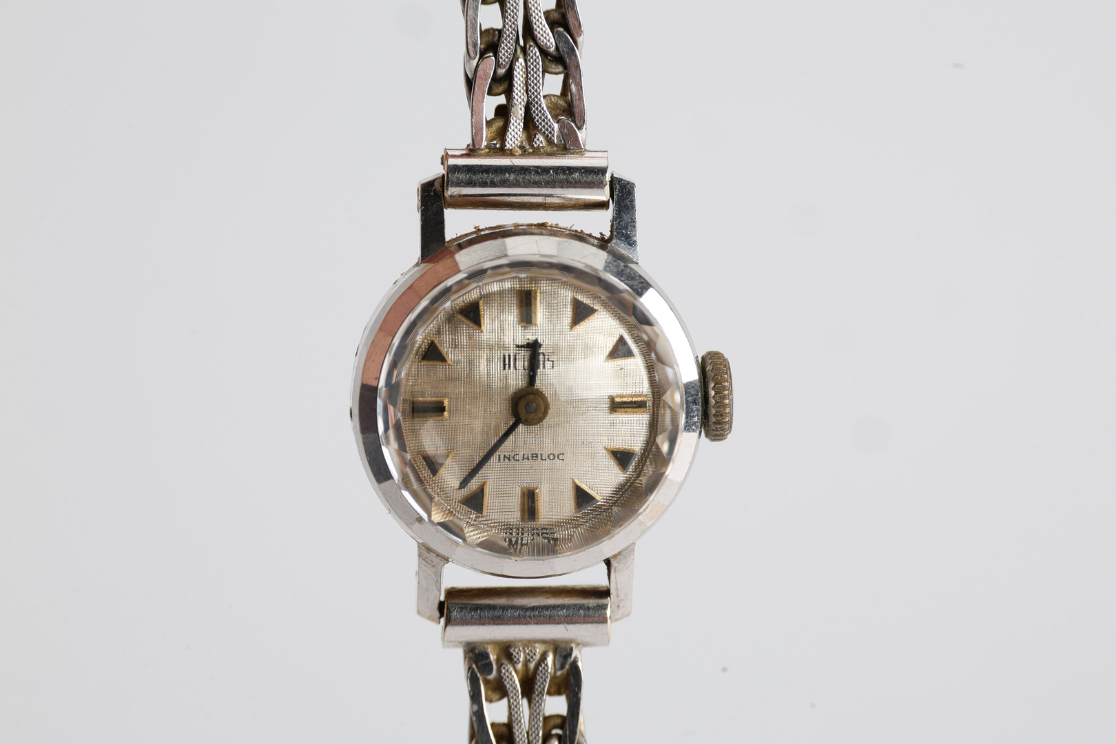 ARMBANDSUR, 18K vitguld, manuellt uppdrag, 1950-tal.