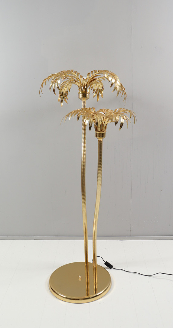 HANS KÖGL. Im Stil von. Hollywood Regency Stehleuchte/Stehlampe/Palmenlampe, Italien, 1980er Jahre.
