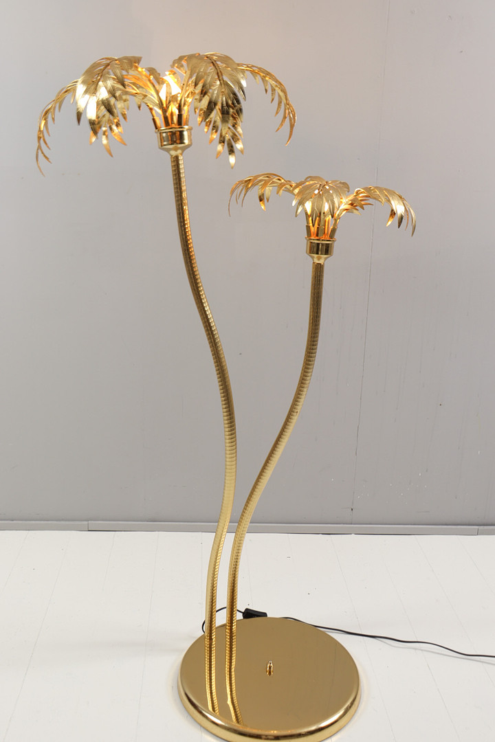 HANS KÖGL. Im Stil von. Hollywood Regency Stehleuchte/Stehlampe/Palmenlampe, Italien, 1980er Jahre.