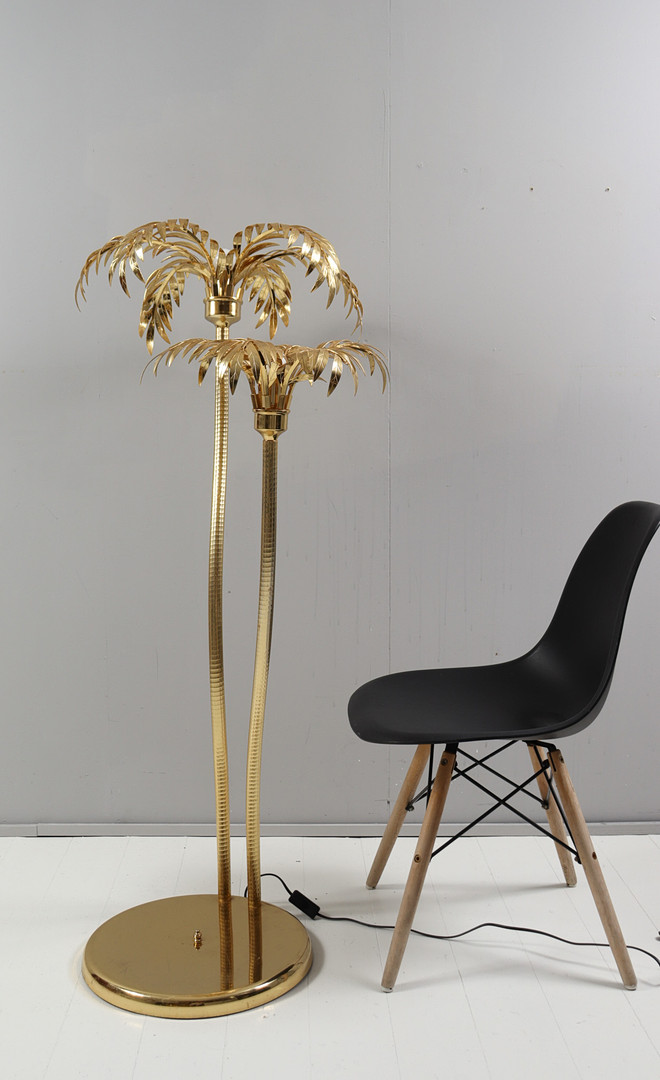 HANS KÖGL. Im Stil von. Hollywood Regency Stehleuchte/Stehlampe/Palmenlampe, Italien, 1980er Jahre.
