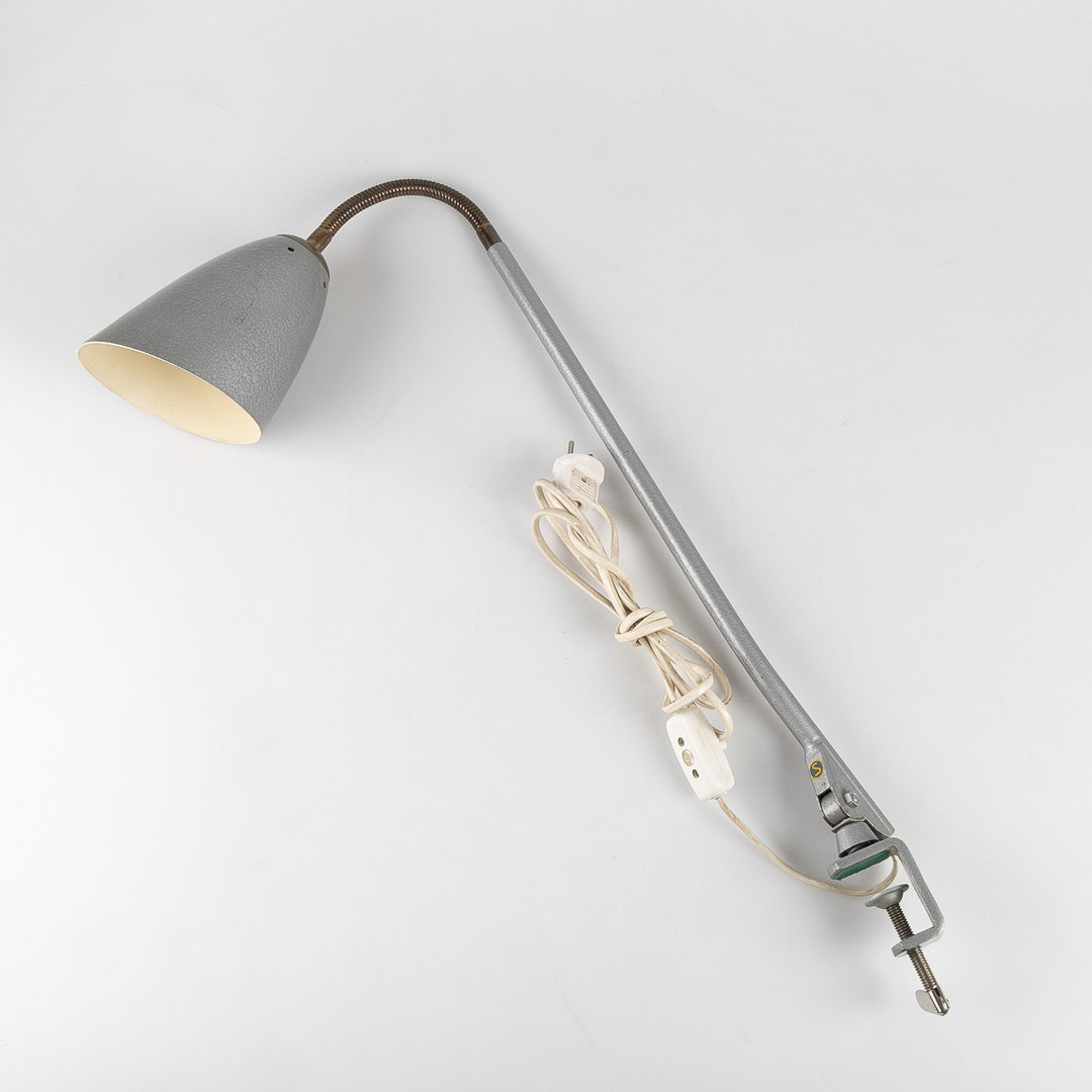SKRIVBORDSLAMPA, metall, BJS Typ 5, 1950-tal.