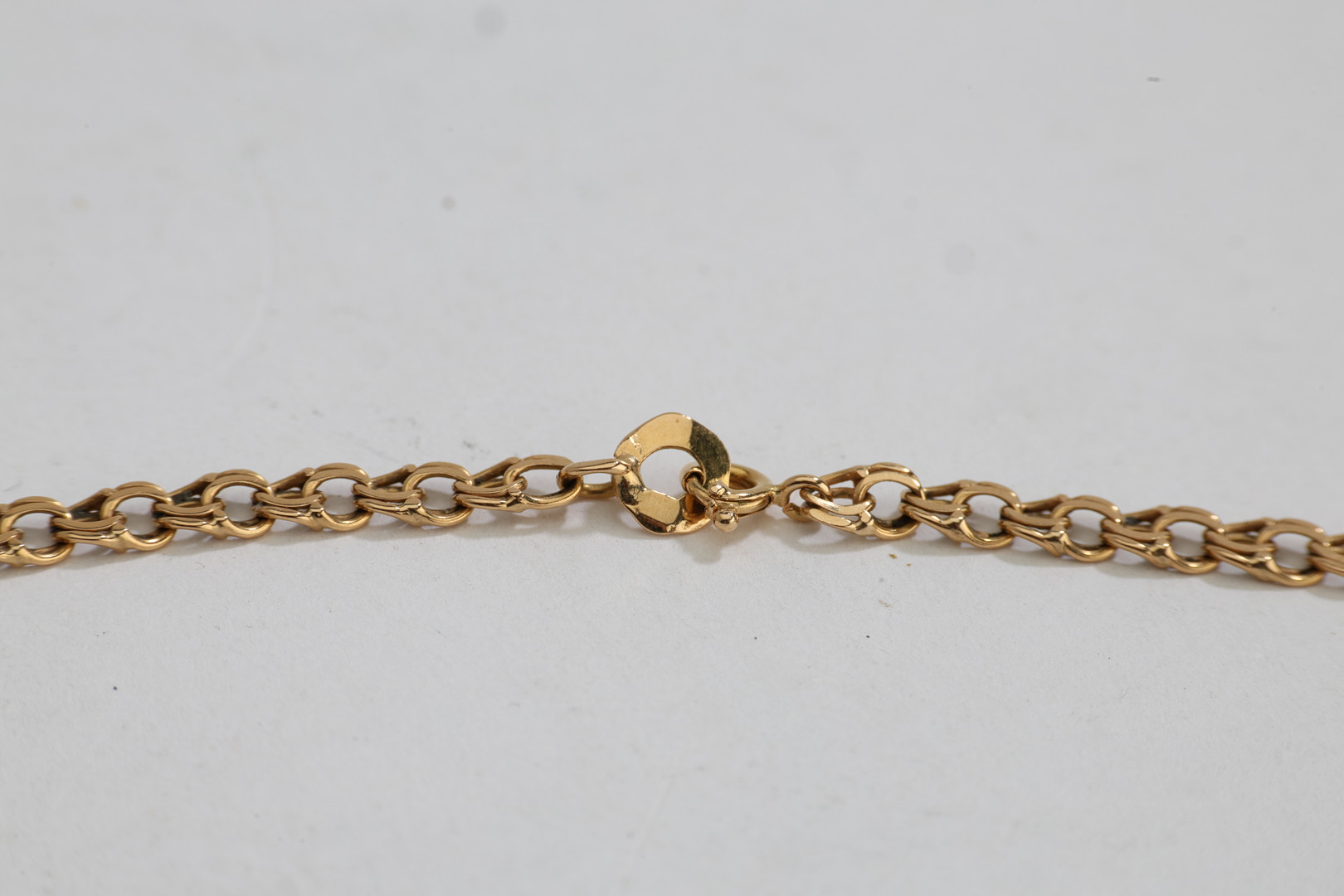 COLLIER / HALSKEDJA, Bismarck, 18K guld, doserad, M.K:S Guldsmedsatelje Mary Kvoch, Stockholm, 1956.