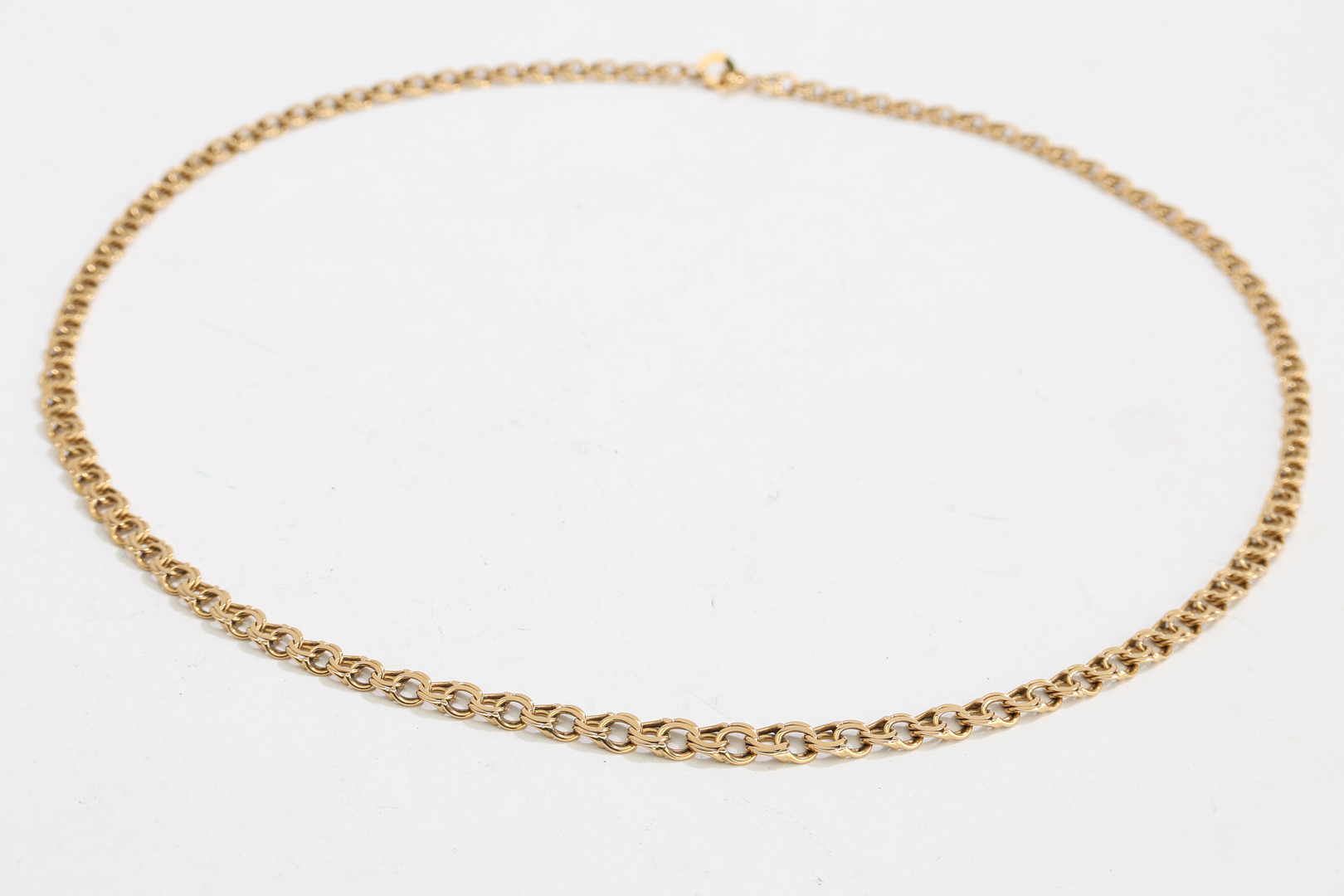 COLLIER / HALSKEDJA, Bismarck, 18K guld, doserad, M.K:S Guldsmedsatelje Mary Kvoch, Stockholm, 1956.