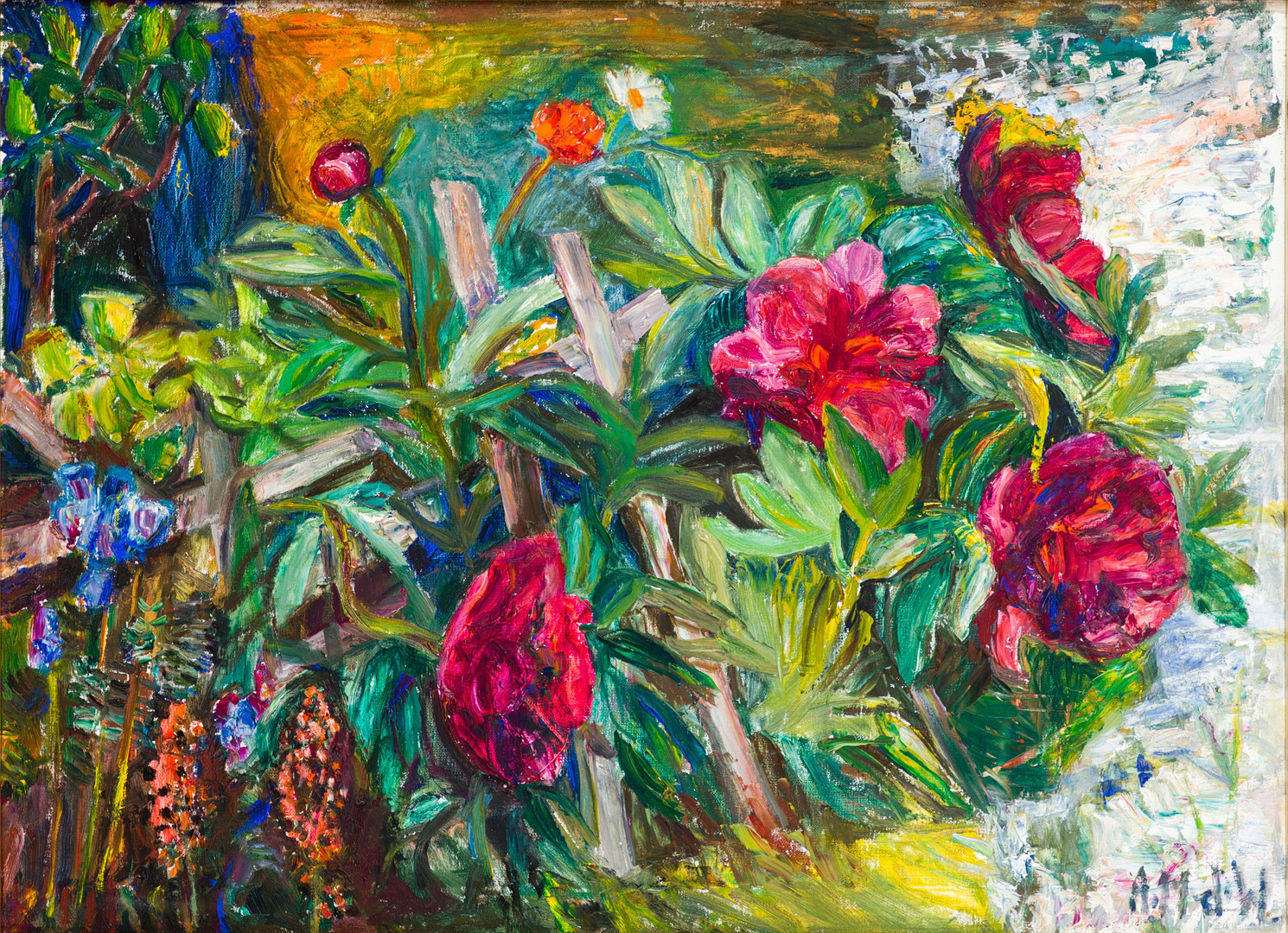 ASTRID MUNTHE DE WOLFE (GEB. 1926). Pfingstrosen.