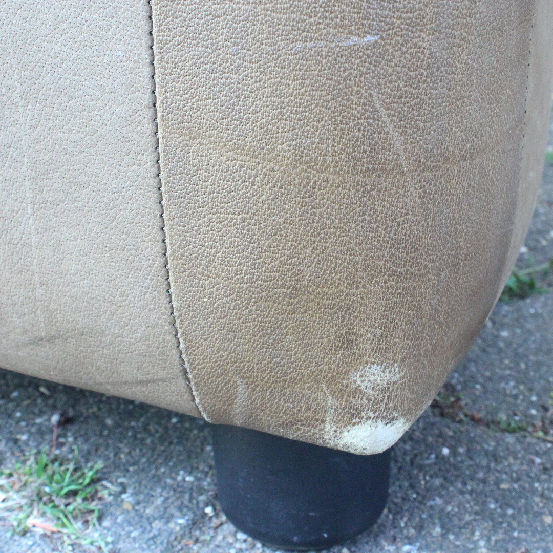 Laauser, 7-teiliges Ecksofa / Modulsofa, Leder, Deutschland, 1960er Jahre.